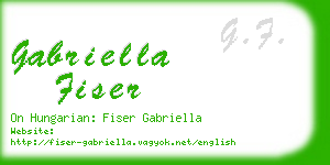 gabriella fiser business card